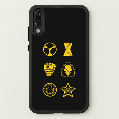 Antihero Symbols  - Thunderbolts Phone Case for Huawei P20