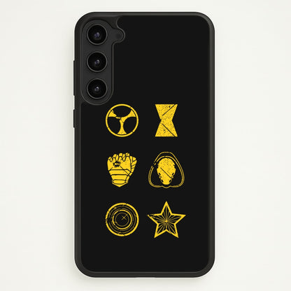 Antihero Symbols  - Thunderbolts Phone Case for Galaxy S23
