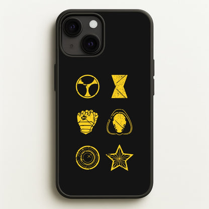 Antihero Symbols  - Thunderbolts Phone Case for iPhone 13