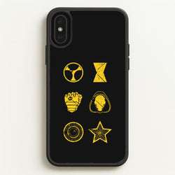 Antihero Symbols  - Thunderbolts Phone Case for iPhone XS Max