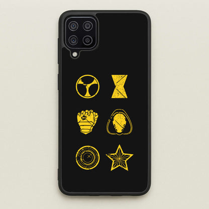 Antihero Symbols  - Thunderbolts Phone Case for Galaxy A12
