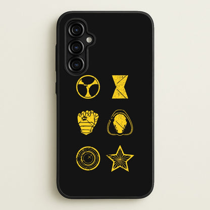 Antihero Symbols  - Thunderbolts Phone Case for Galaxy A54