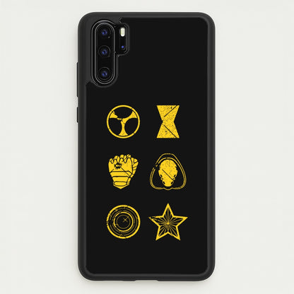 Antihero Symbols  - Thunderbolts Phone Case for Huawei P30 Pro