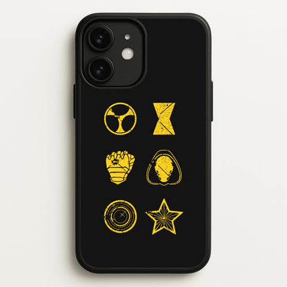 Antihero Symbols  - Thunderbolts Phone Case for iPhone 11