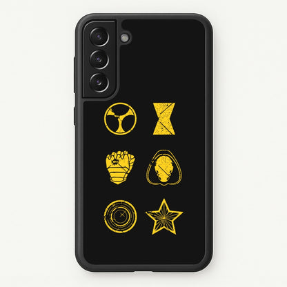 Antihero Symbols  - Thunderbolts Phone Case for Galaxy S21FE