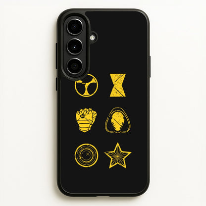 Antihero Symbols  - Thunderbolts Phone Case for Galaxy A56