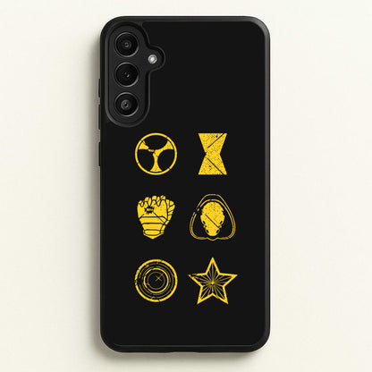 Antihero Symbols  - Thunderbolts Phone Case for Galaxy A34