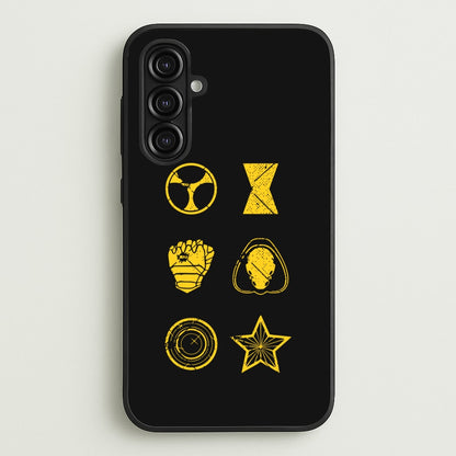 Antihero Symbols  - Thunderbolts Phone Case for Galaxy A16
