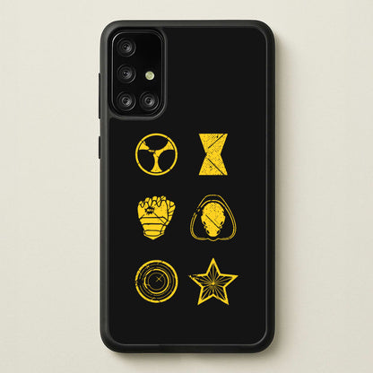 Antihero Symbols  - Thunderbolts Phone Case for Galaxy A71