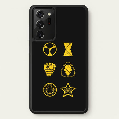 Antihero Symbols  - Thunderbolts Phone Case for Galaxy Note 20 Ultra