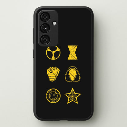Antihero Symbols  - Thunderbolts Phone Case for Galaxy A35