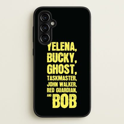 Antiheroes List  - Thunderbolts Phone Case for Galaxy A54