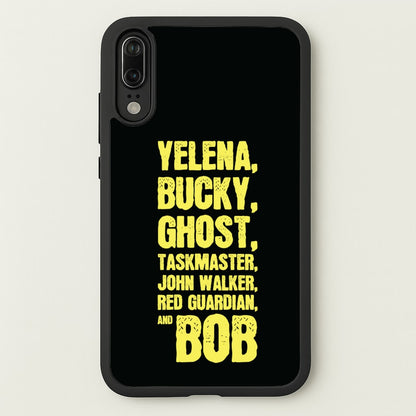 Antiheroes List  - Thunderbolts Phone Case for Huawei P20