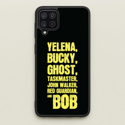 Antiheroes List  - Thunderbolts Phone Case for Galaxy A12