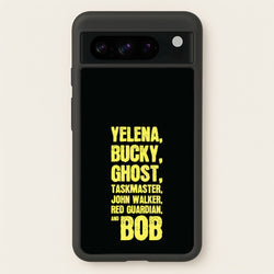 Antiheroes List  - Thunderbolts Phone Case for Google Pixel 8 Pro