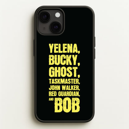 Antiheroes List  - Thunderbolts Phone Case for iPhone 13
