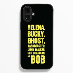 Antiheroes List  - Thunderbolts Phone Case for iPhone 16 Plus