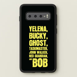 Antiheroes List  - Thunderbolts Phone Case for Galaxy S10 Plus