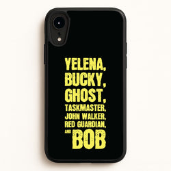 Antiheroes List  - Thunderbolts Phone Case for iPhone XR