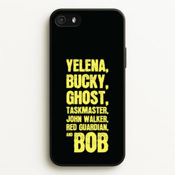 Antiheroes List  - Thunderbolts Phone Case for iPhone 5 / 5s / SE 2016