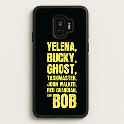 Antiheroes List  - Thunderbolts Phone Case for Galaxy S9