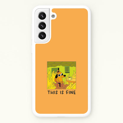 This Is Fine - Memes  - Memes Phone Case for Galaxy S22 Plus