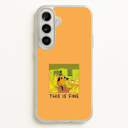 This Is Fine - Memes  - Memes Phone Case for Galaxy A56
