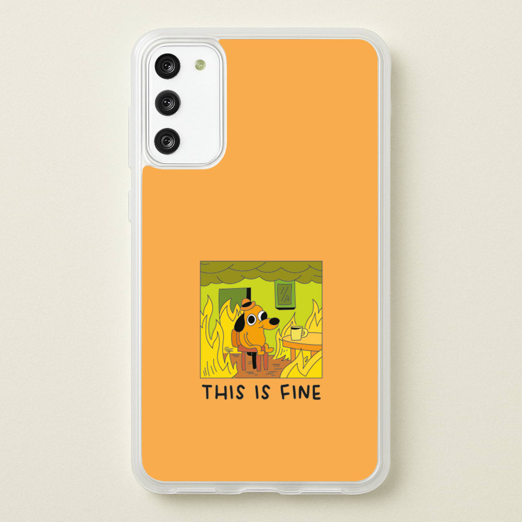 This Is Fine - Memes  - Memes Phone Case for Galaxy S20FE