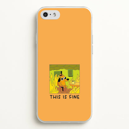 This Is Fine - Memes  - Memes Phone Case for iPhone 5 / 5s / SE 2016