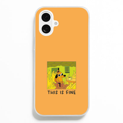 This Is Fine - Memes  - Memes Phone Case for iPhone 16 Plus