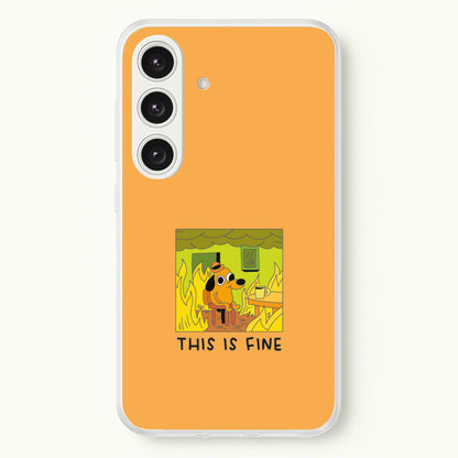 This Is Fine - Memes  - Memes Phone Case for Galaxy S24 Plus