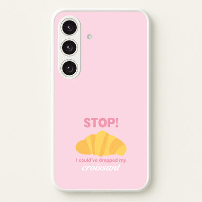 I Could've Dropped My Croissant - Memes  - Memes Phone Case for Galaxy S25 Plus