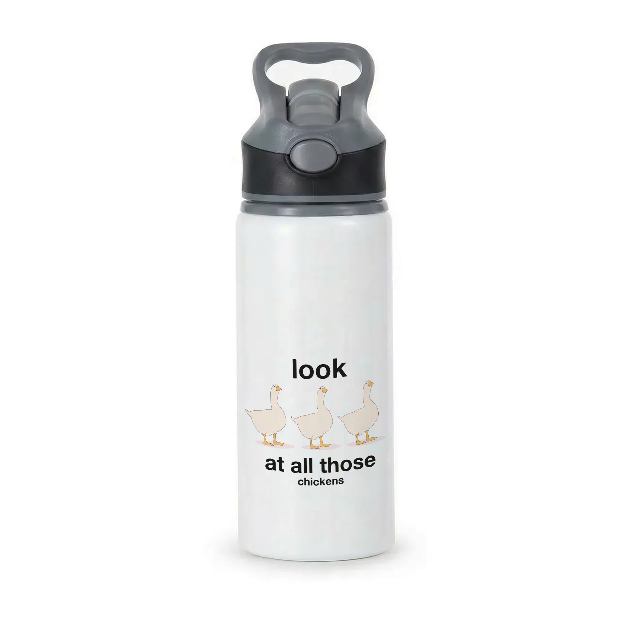 Look At All Those Chickens - Memes Active Water Bottle - Black