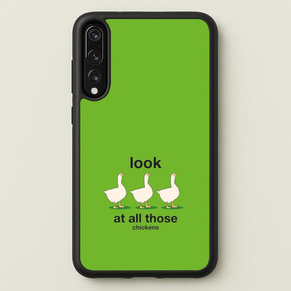Look At All Those Chickens - Memes  - Memes Phone Case for Huawei P20 Pro