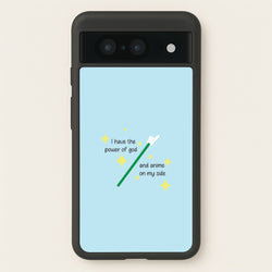 I Have The Power Of God And Anime On My Side - Memes  - Memes Phone Case for Google Pixel 8