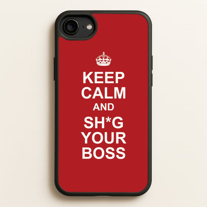 Keep Calm With Your Boss  - TikTok Trends Phone Case for iPhone 6 / 7 / 8 / SE