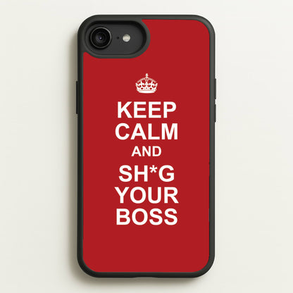 Keep Calm With Your Boss  - TikTok Trends Phone Case for iPhone 6 Plus / 7 Plus / 8 Plus