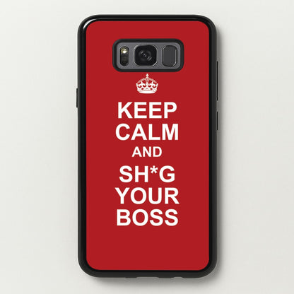 Keep Calm With Your Boss  - TikTok Trends Phone Case for Galaxy S8