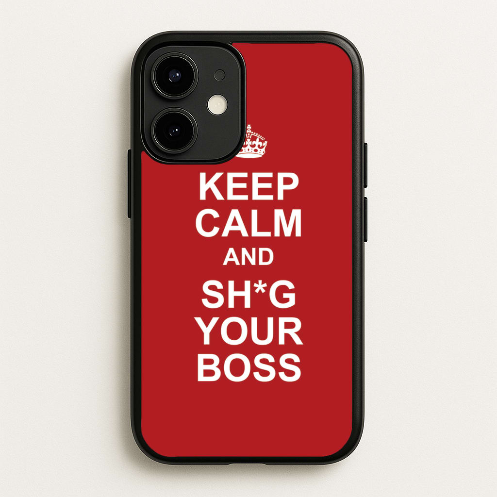 Keep Calm With Your Boss  - TikTok Trends Phone Case for iPhone 12 / 12 Pro