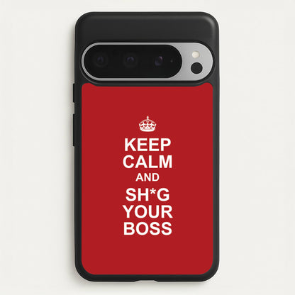 Keep Calm With Your Boss  - TikTok Trends Phone Case for Google Pixel 9 Pro XL
