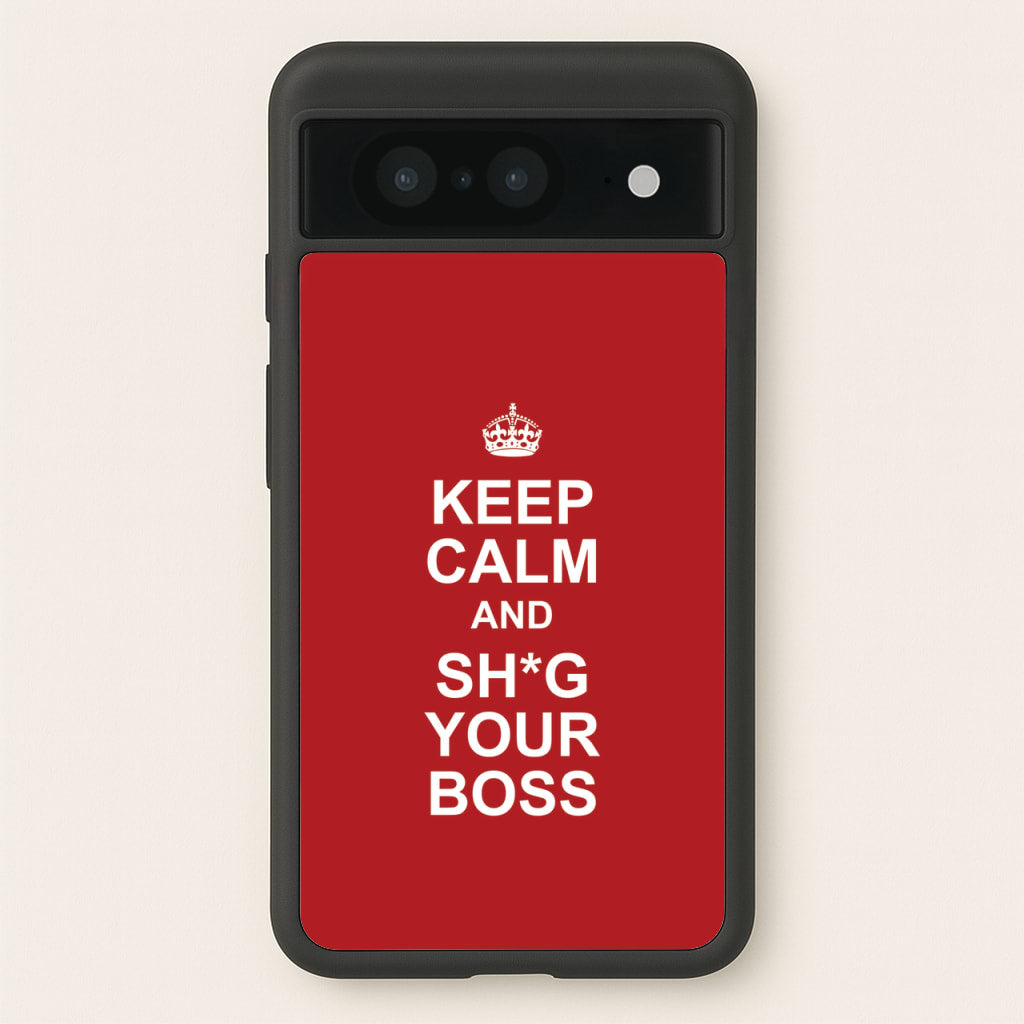 Keep Calm With Your Boss  - TikTok Trends Phone Case for Google Pixel 8