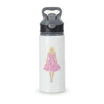 Pink Dress - Margot Active Water Bottle - Black