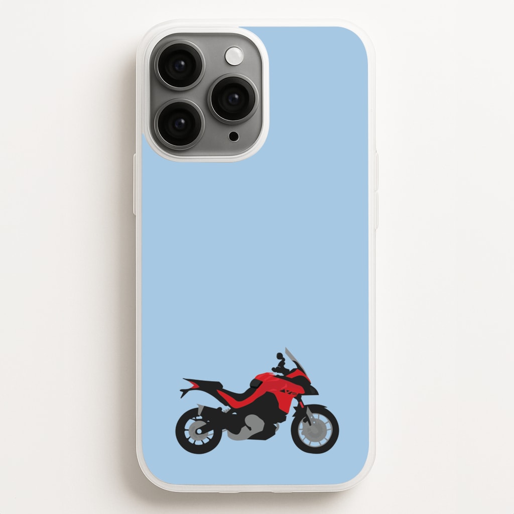 Red Motorbike - Motorbike Phone Case