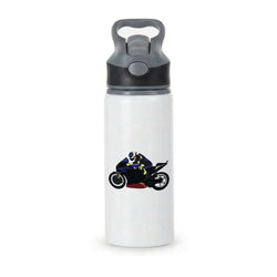 Purple Motorbike - Motorbike Active Water Bottle - Black
