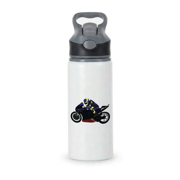 Purple Motorbike - Motorbike Active Water Bottle - Black