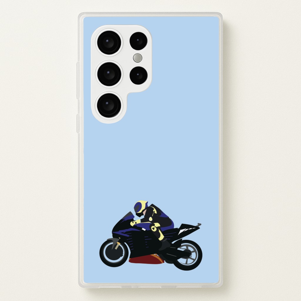 Purple Motorbike - Motorbike  - Moto GP Phone Case for Galaxy S24 Ultra