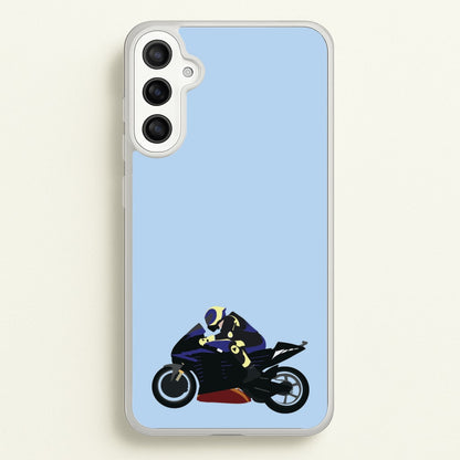 Purple Motorbike - Motorbike  - Moto GP Phone Case for Galaxy A34