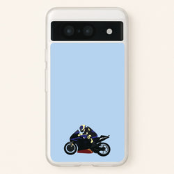 Purple Motorbike - Motorbike  - Moto GP Phone Case for Google Pixel 8