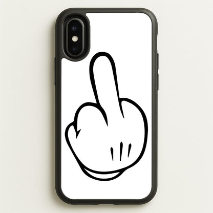 Fairytale Mouse Middle Finger  - Disney Phone Case for iPhone X / XS