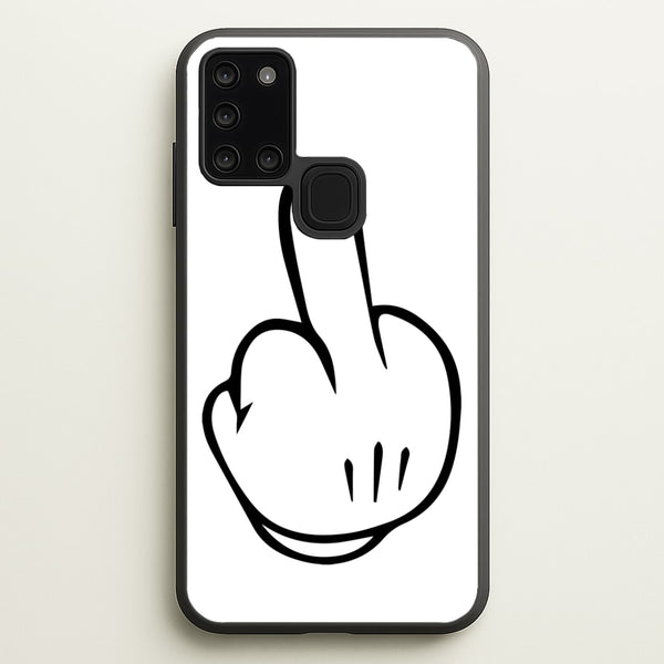 Fairytale Mouse Middle Finger  - Disney Phone Case for Galaxy A21s